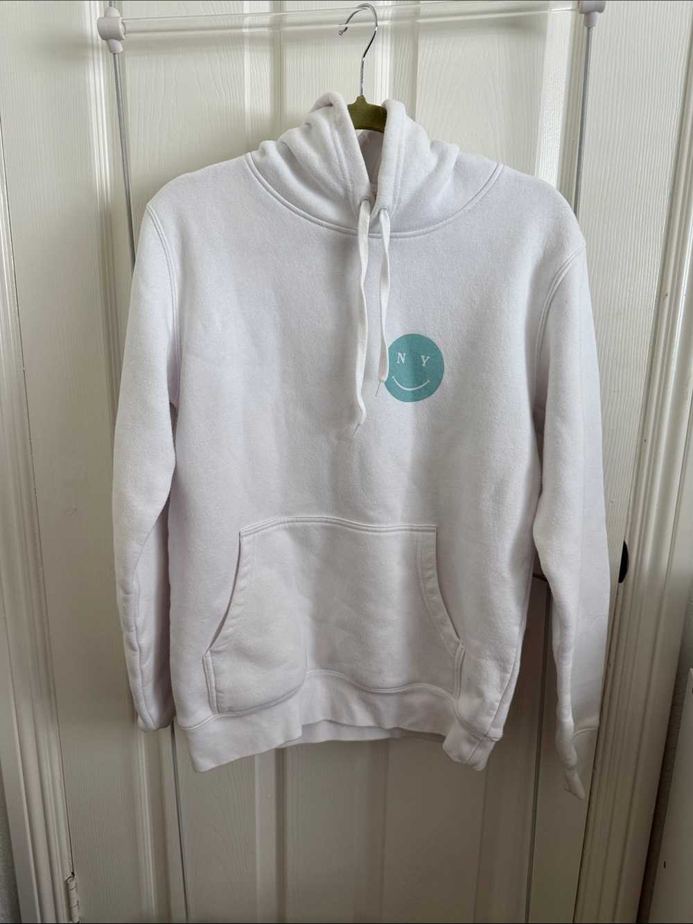 New York Or Nowhere NYON white hoodie - Size SM